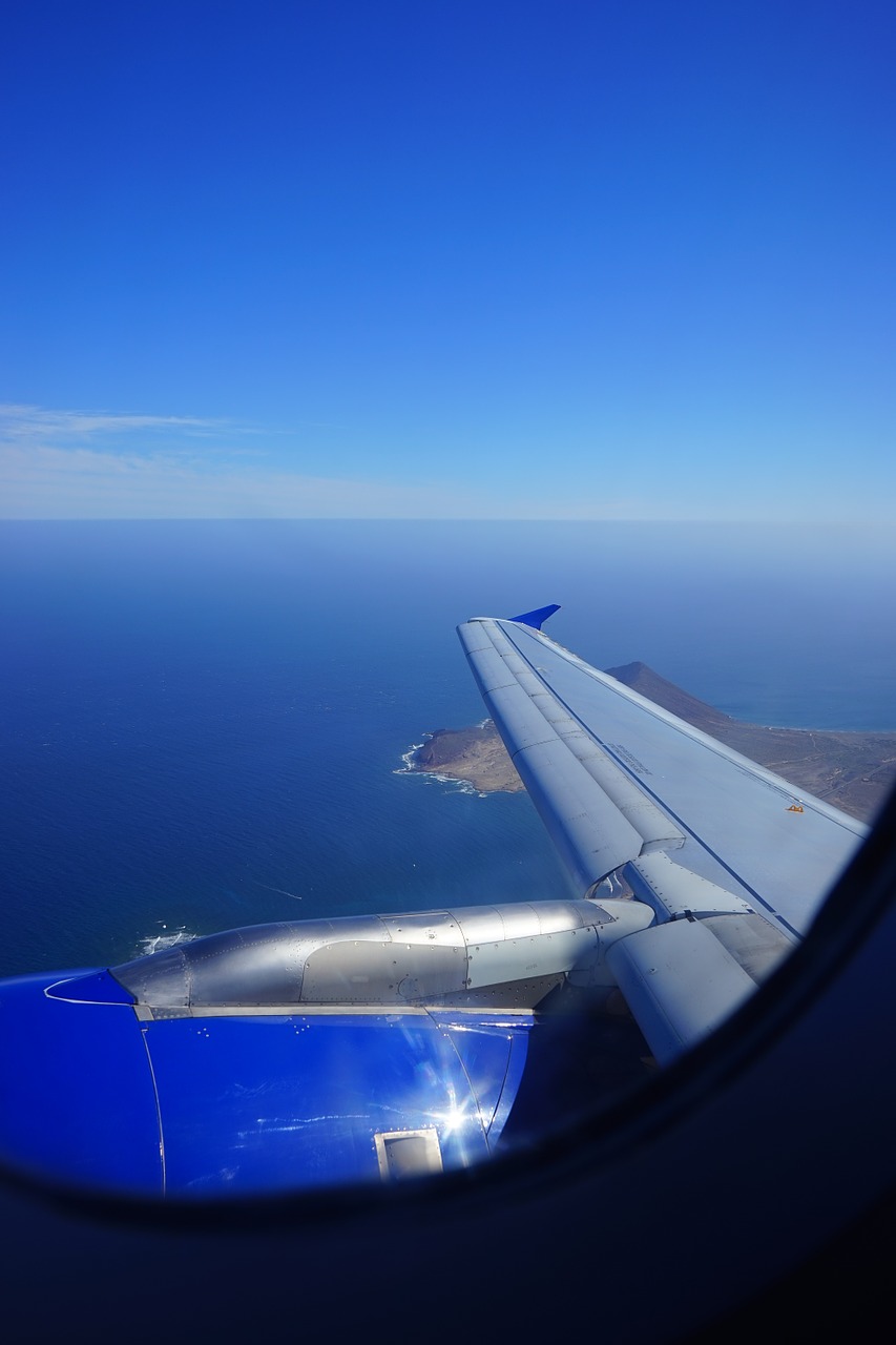 fly aircraft wing free photo