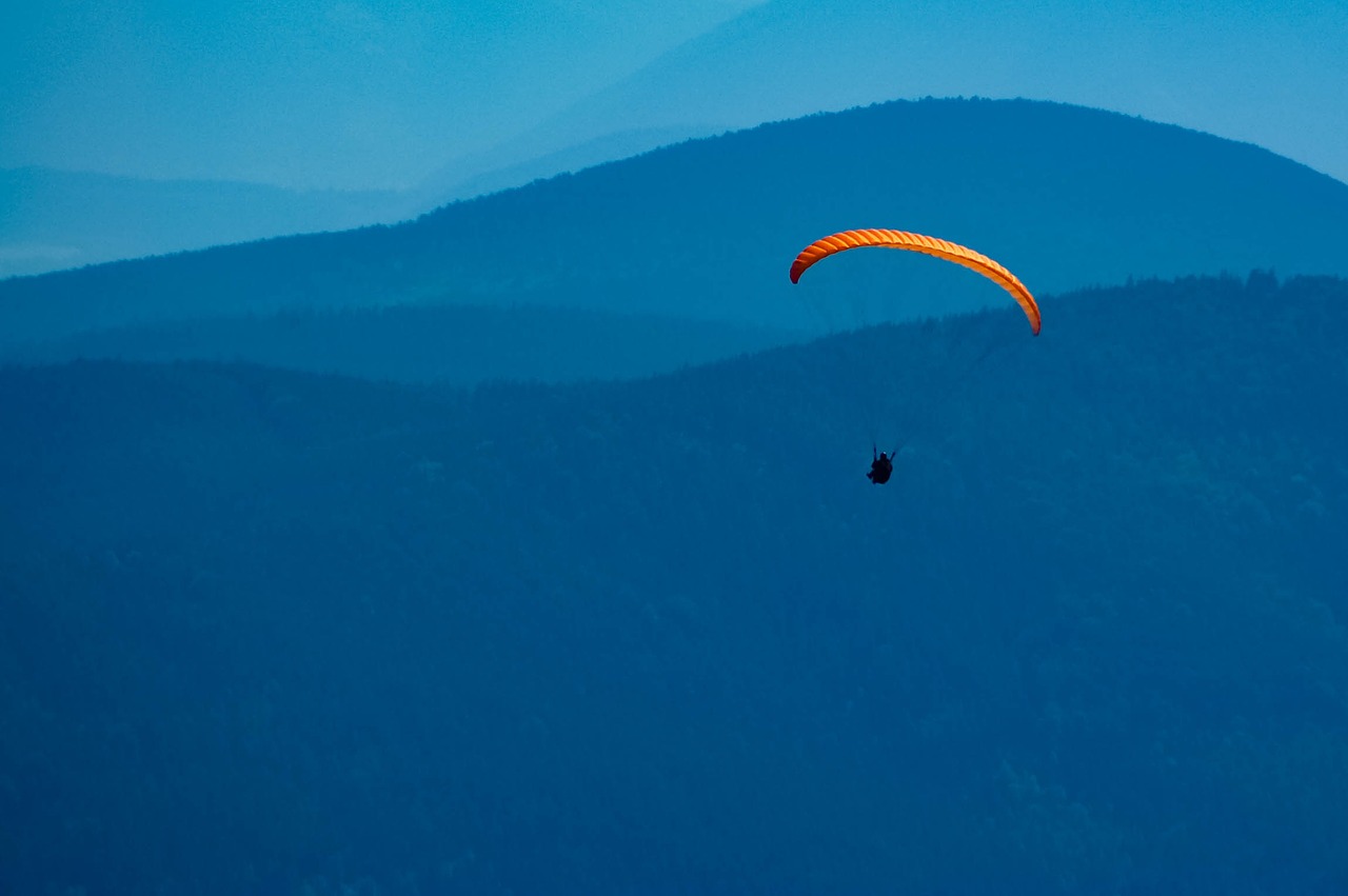 fly paragliding freedom free photo
