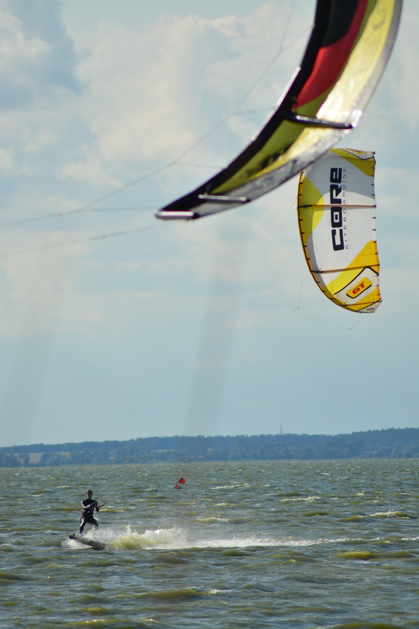 kite surf kiting water sports free photo