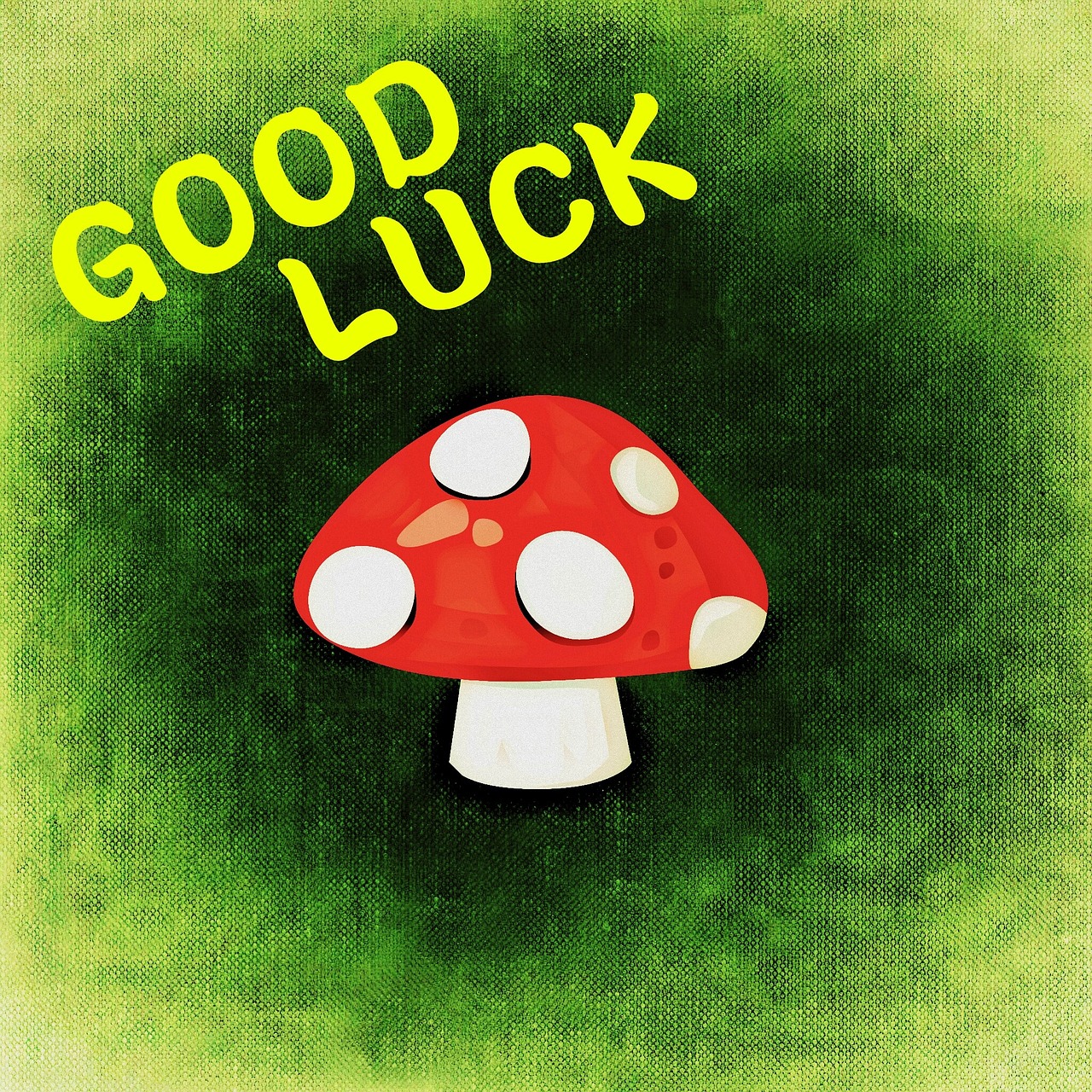 fly agaric luck greeting card free photo
