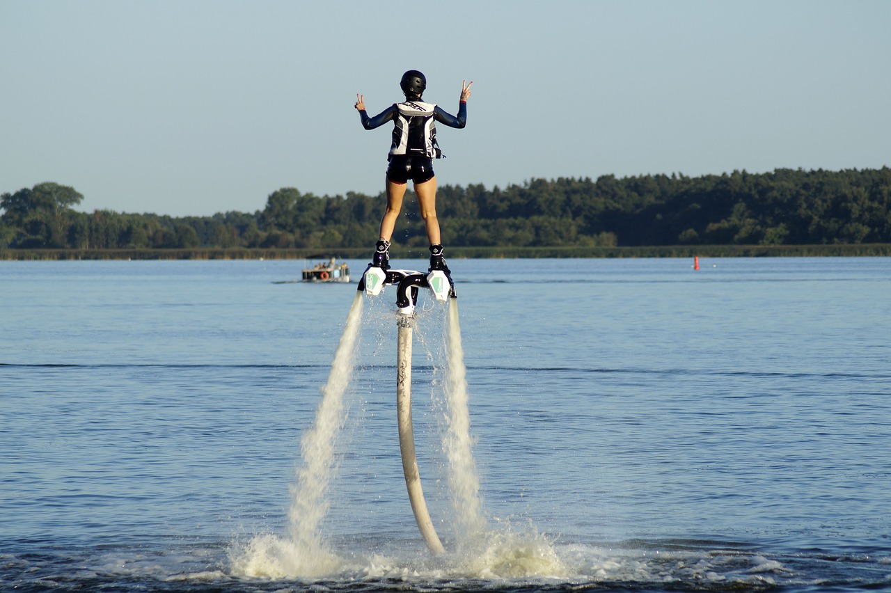 flyboard  water sports  jetpack free photo