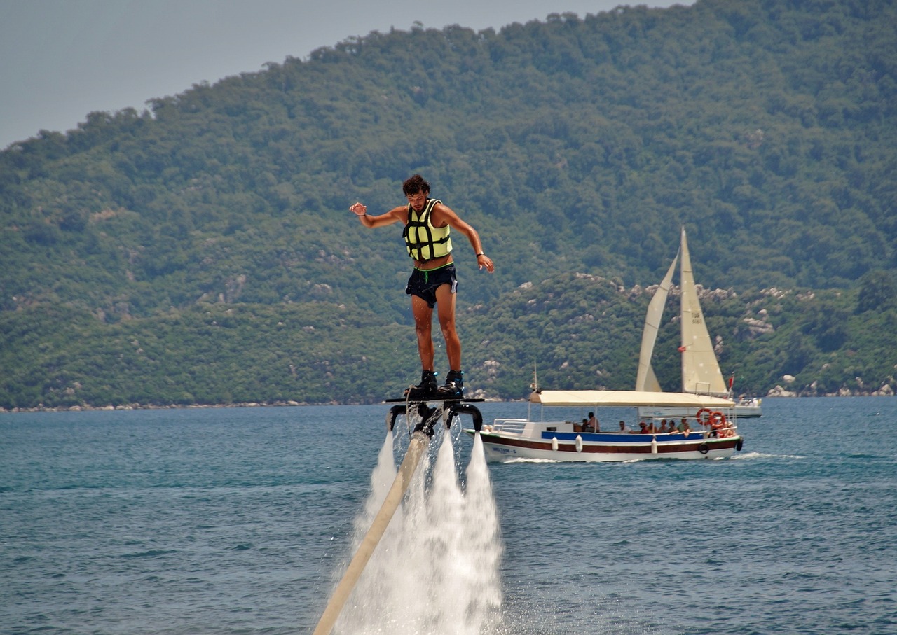 flyboarding water sport extreme free photo