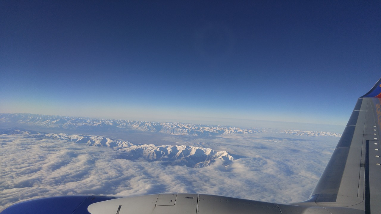 flying mountains aerial free photo