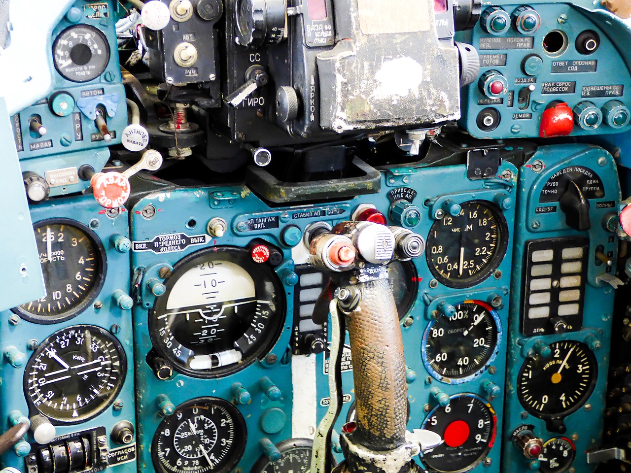 flying cockpit control panel free photo
