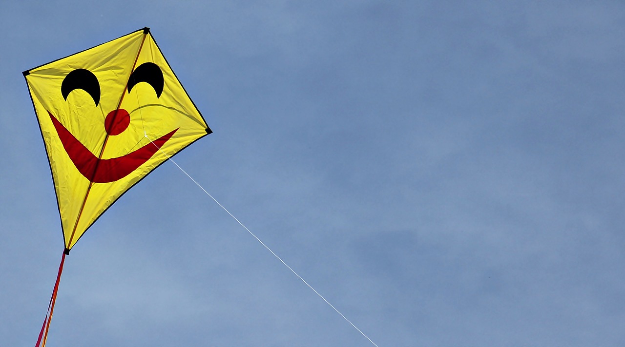 flying kites dragons face free photo