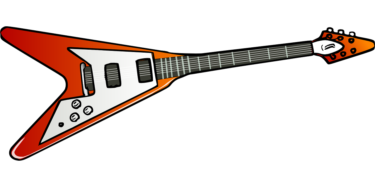 flying v guitar electric free photo