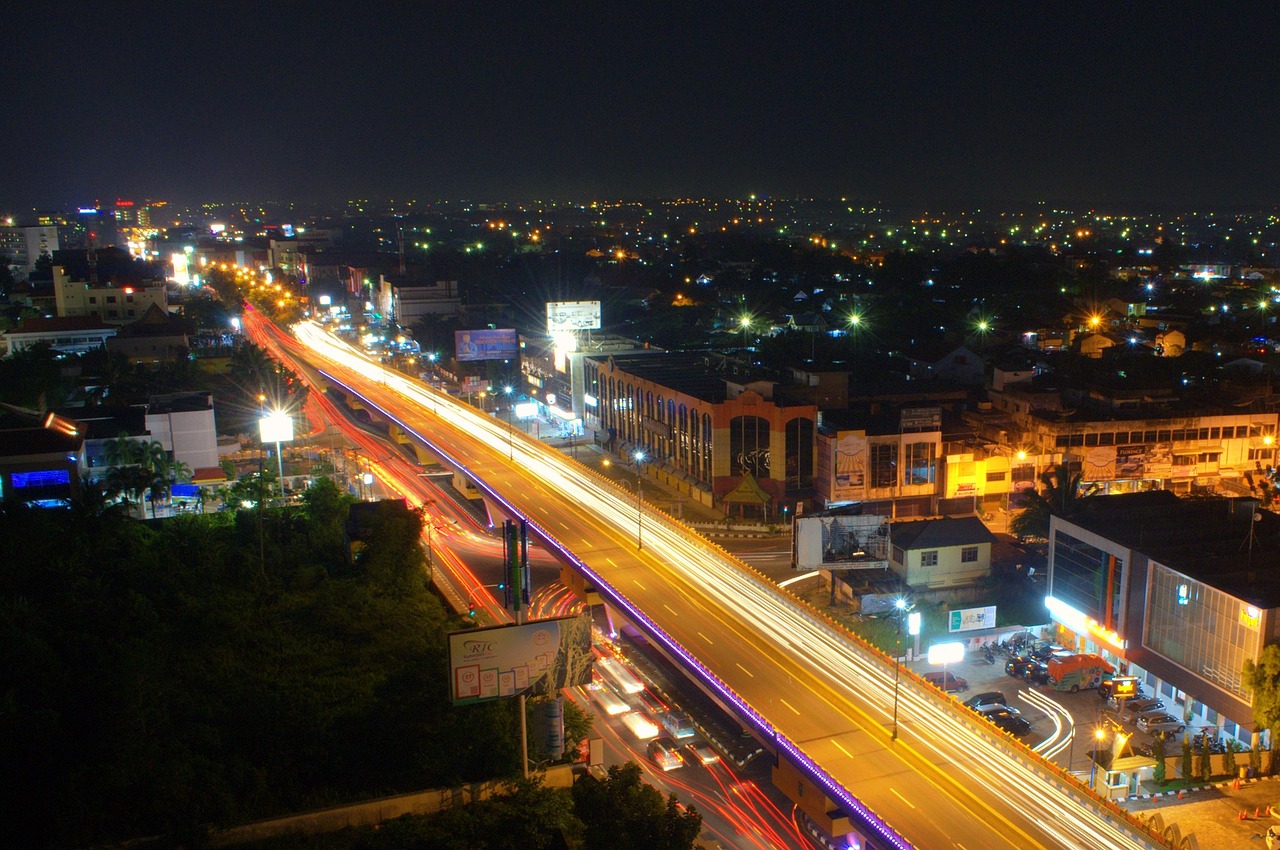 flyover bridge light free photo