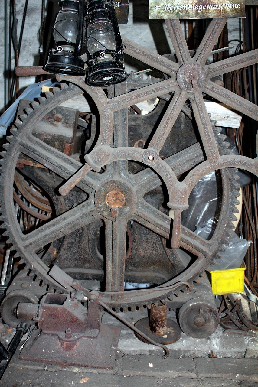 flywheel historic machine drive free photo