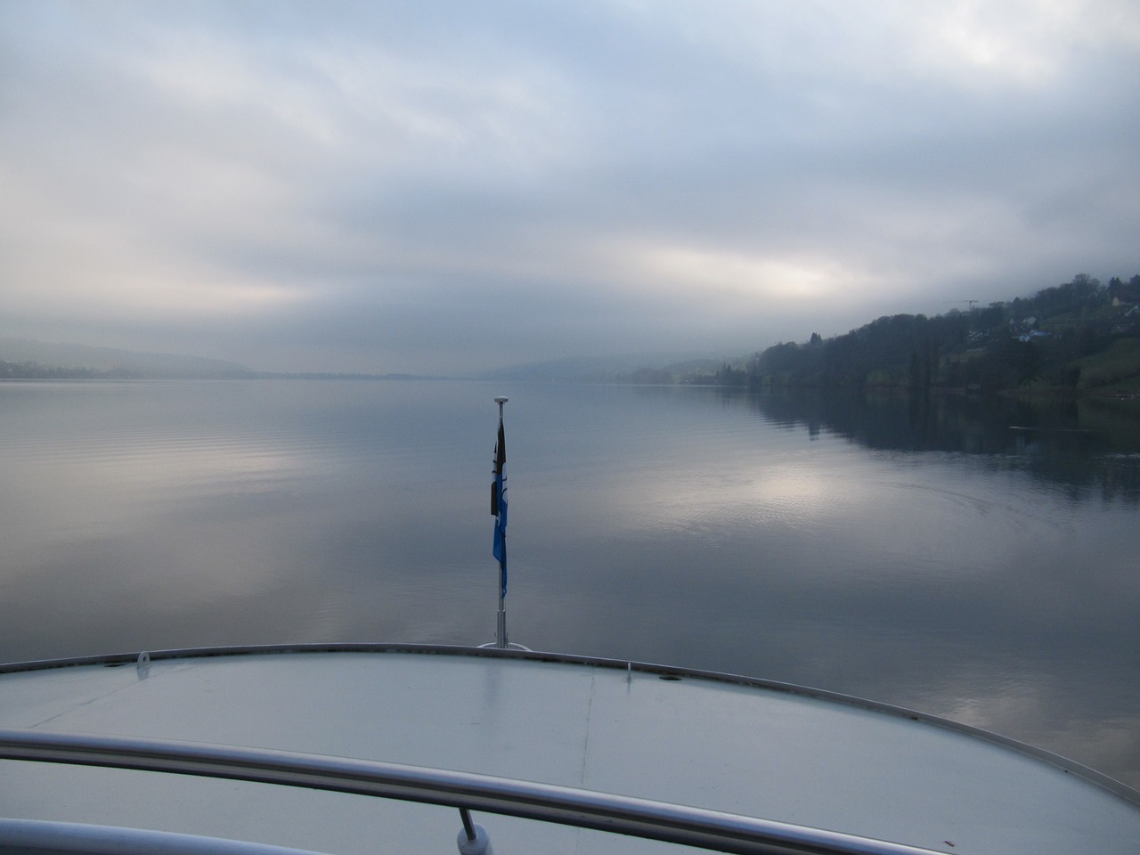 fog lake hallwil morning mist free photo