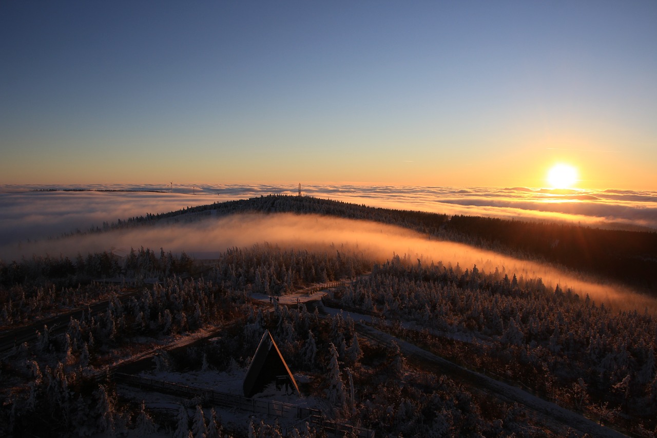 fog bohemian fog sunrise free photo