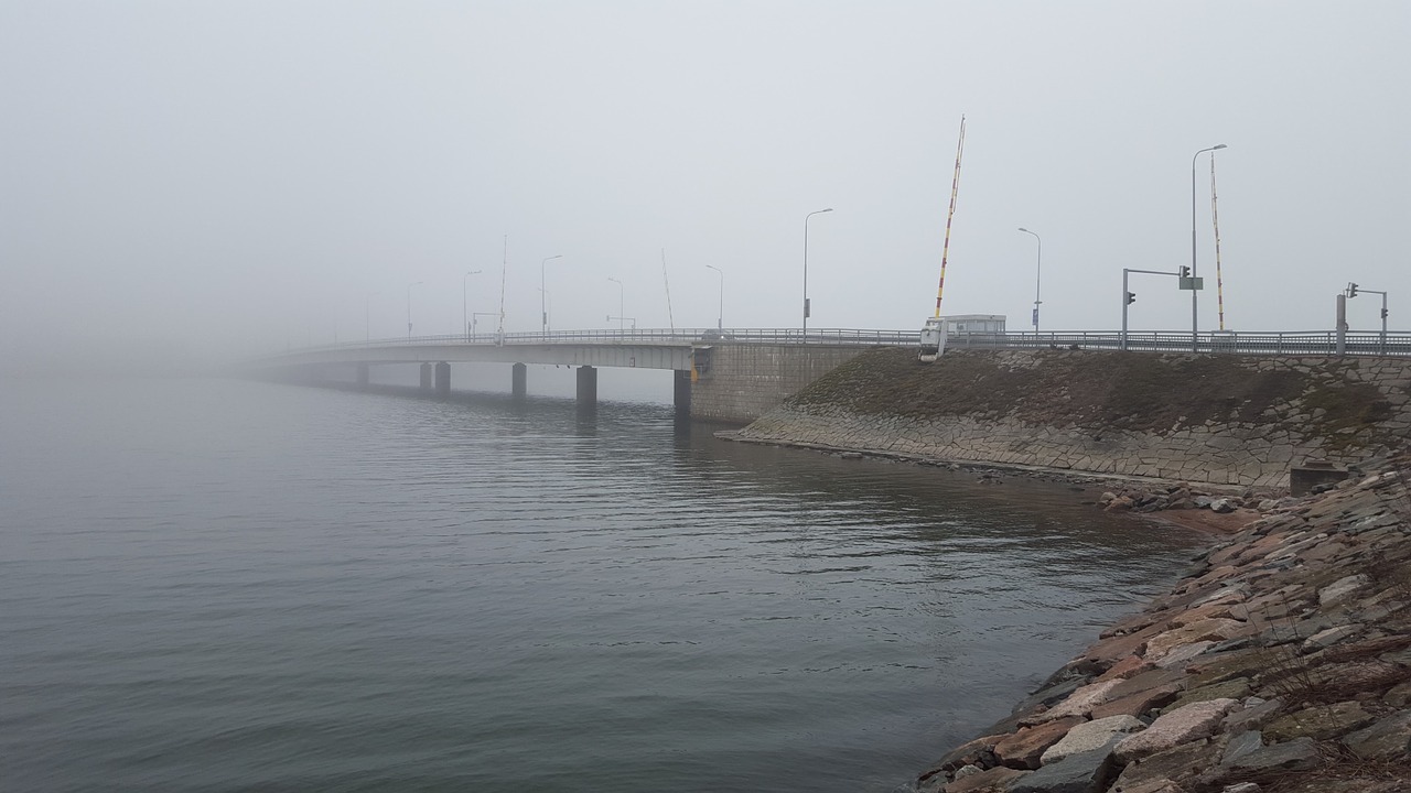 fog island ferry helsinki free photo
