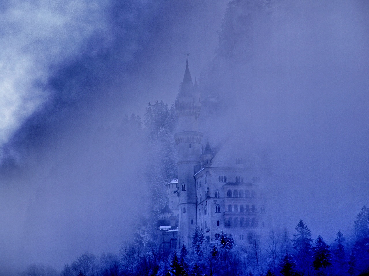 fog kristin castle free photo