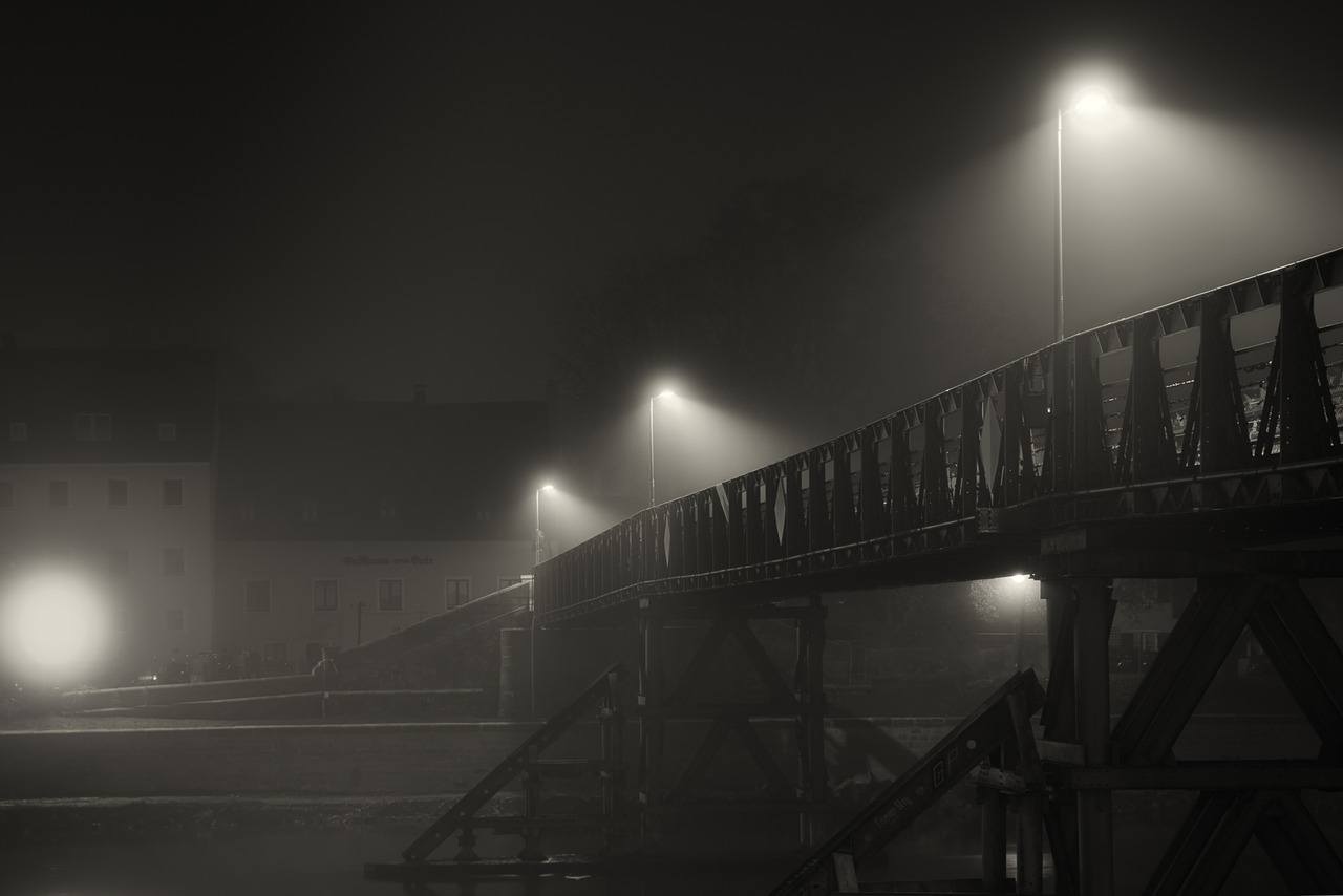 fog night darkness free photo