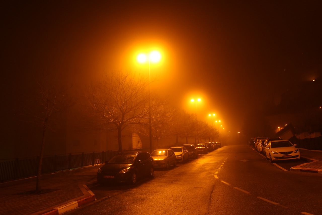 fog mysterious night free photo