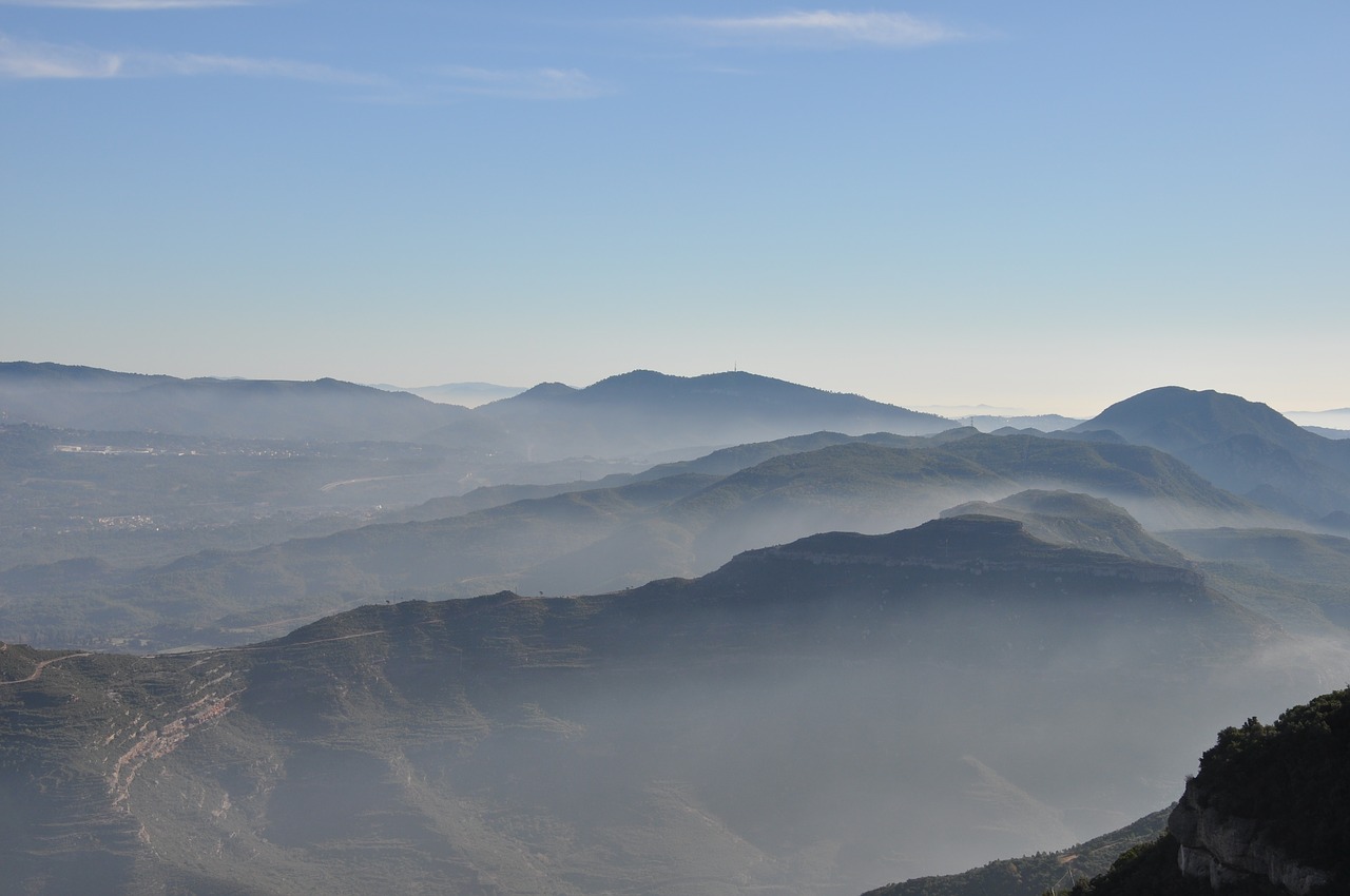 fog mountain landscape free photo