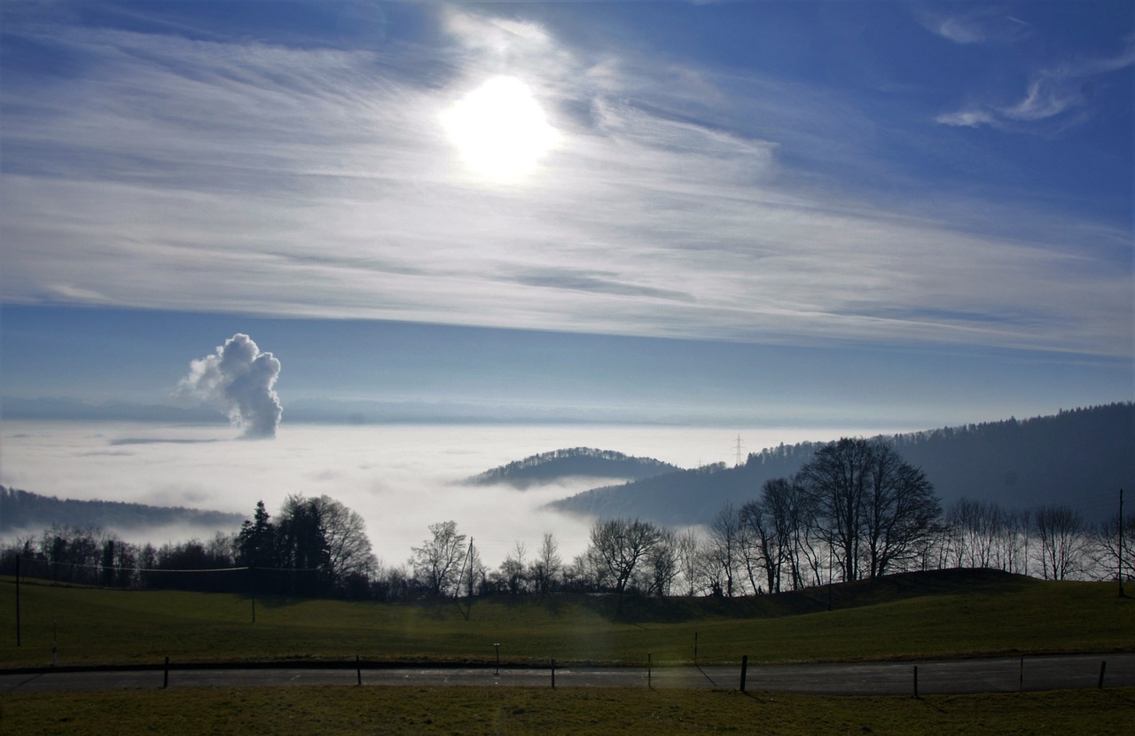 fog winter jura free photo