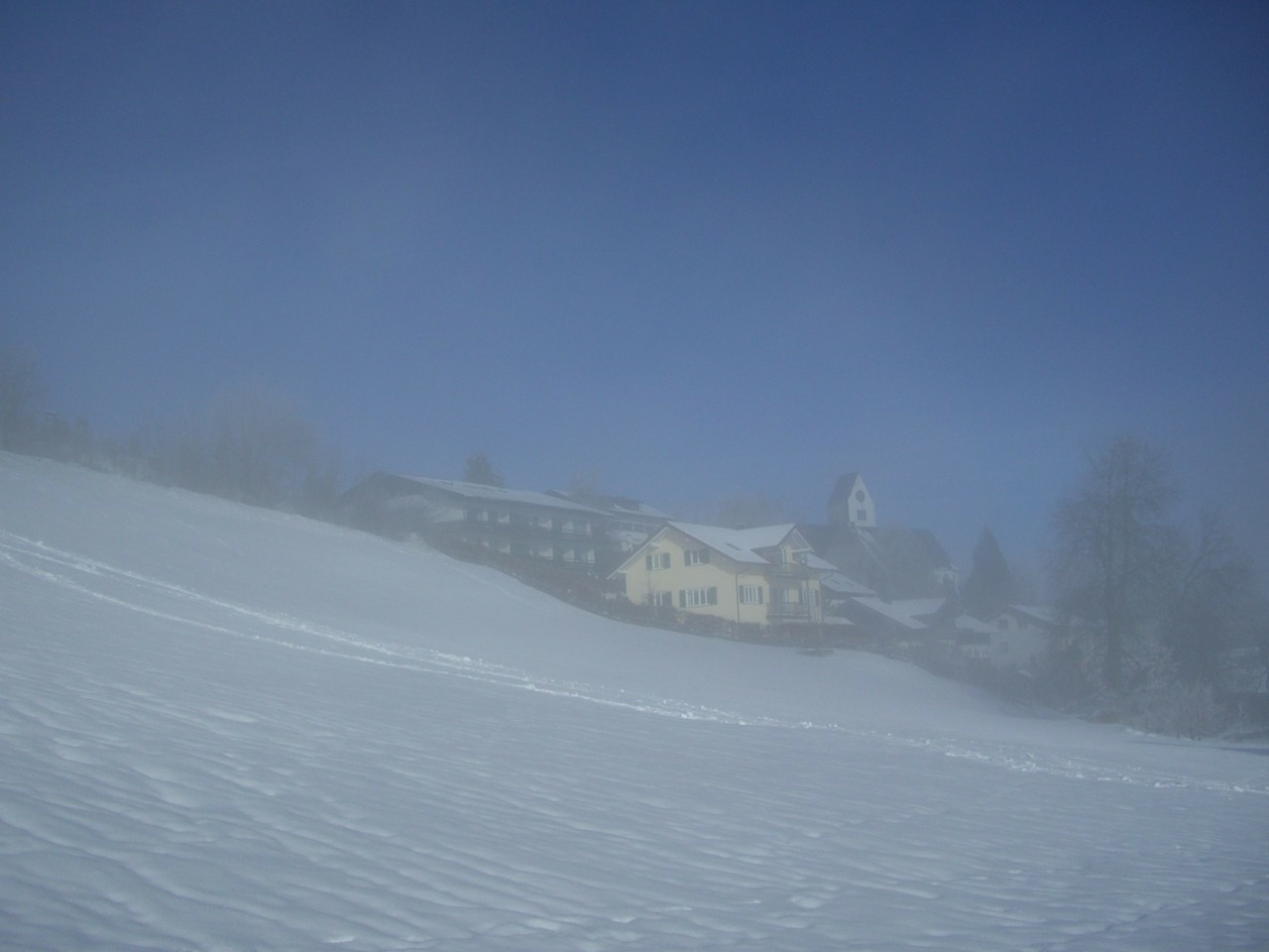 fog mittelberg winter free photo