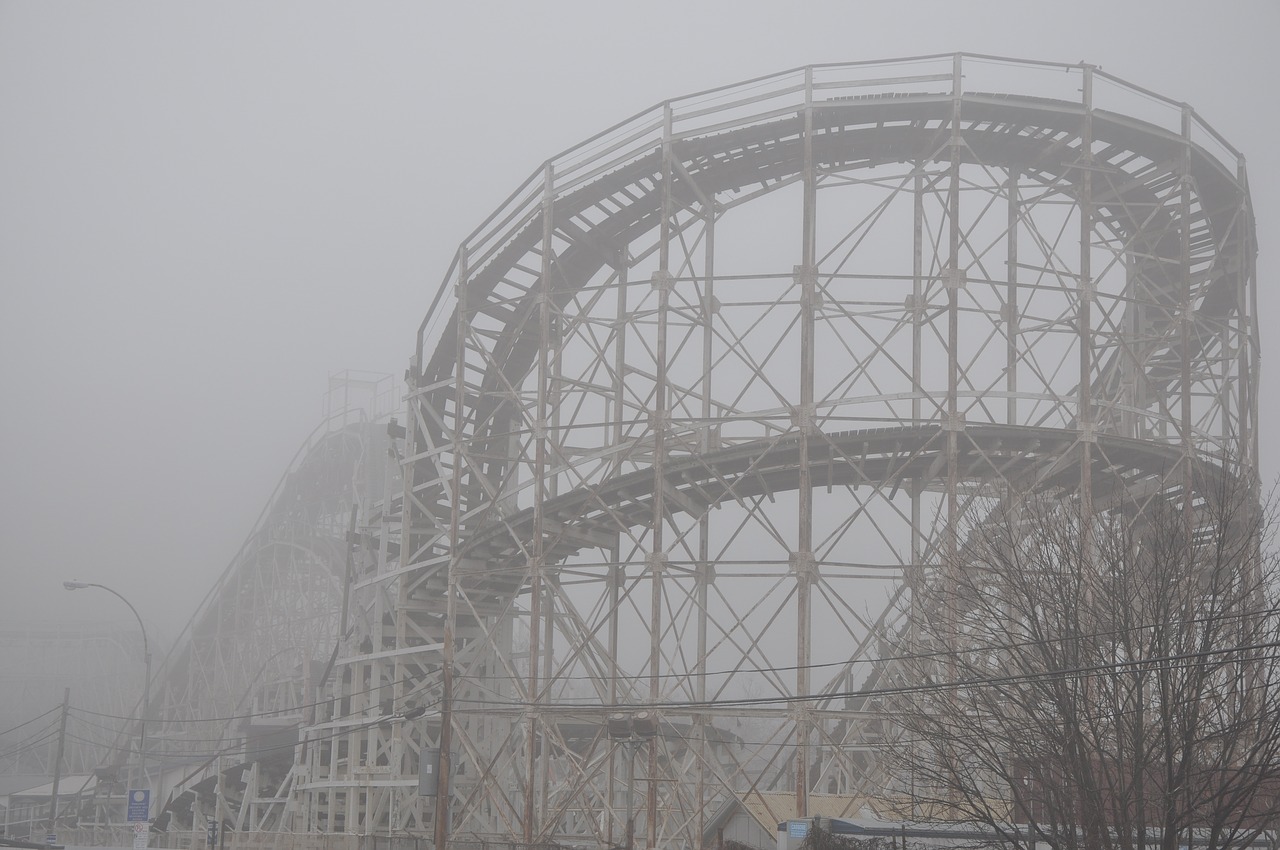 fog roller coaster brooklyn free photo