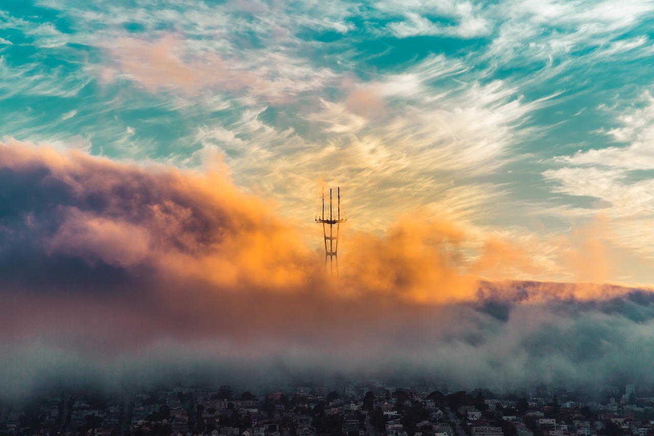 fog  san francisco  clouds free photo