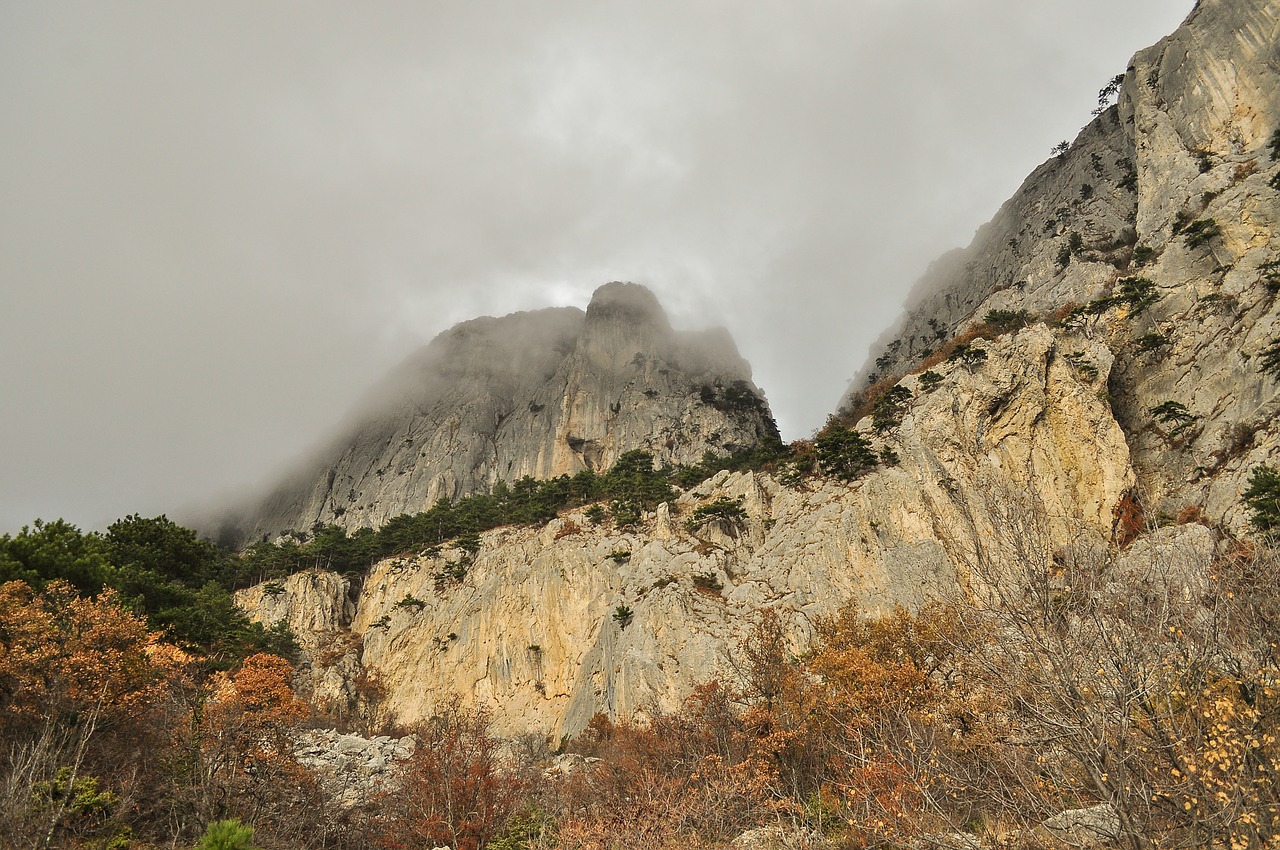 fog  mountains  rock free photo