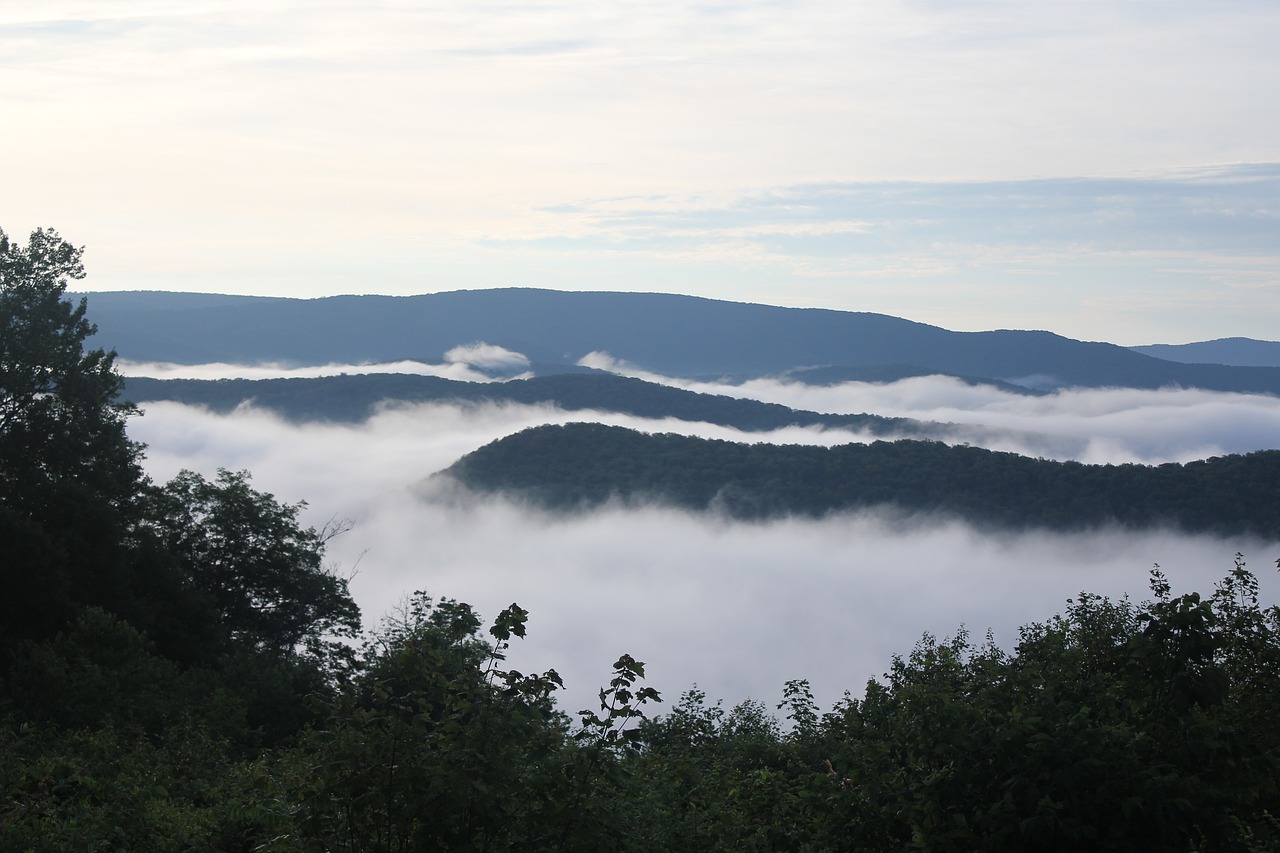 fog  mountains  appalachia free photo