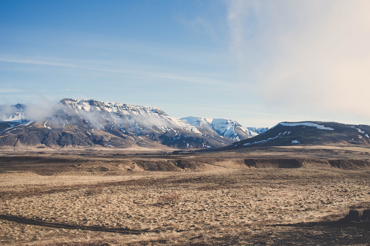 foggy hills landscape free photo