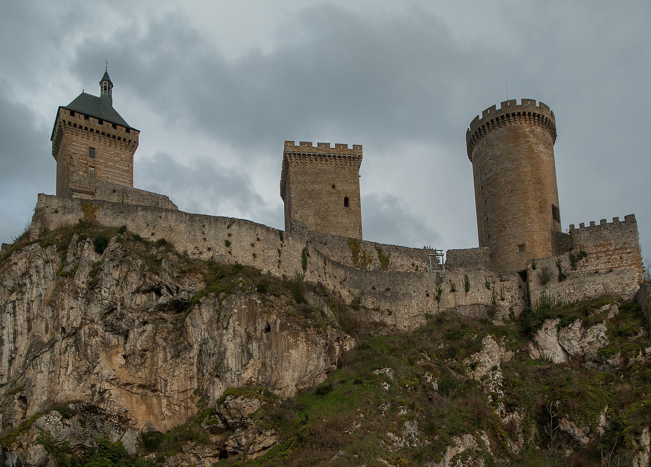 foix fortress ramparts free photo