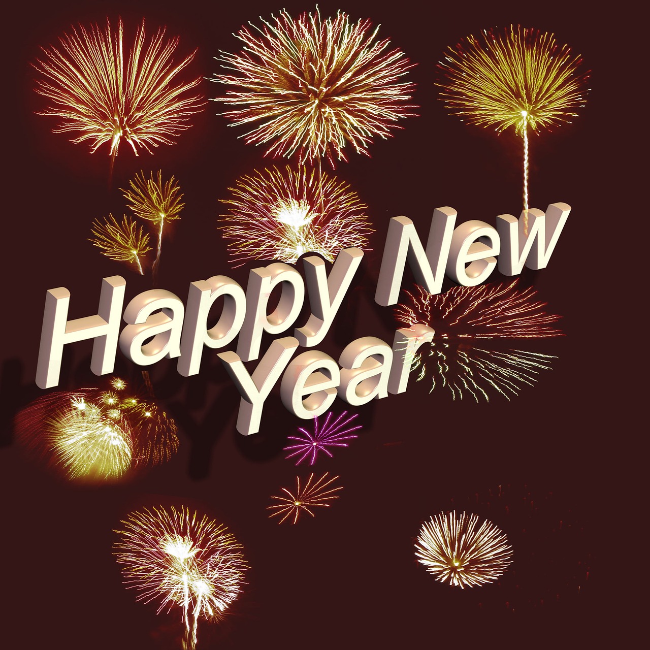 font lettering happy new year free photo