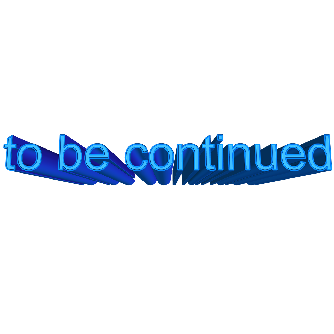 font 3d to be continued free photo