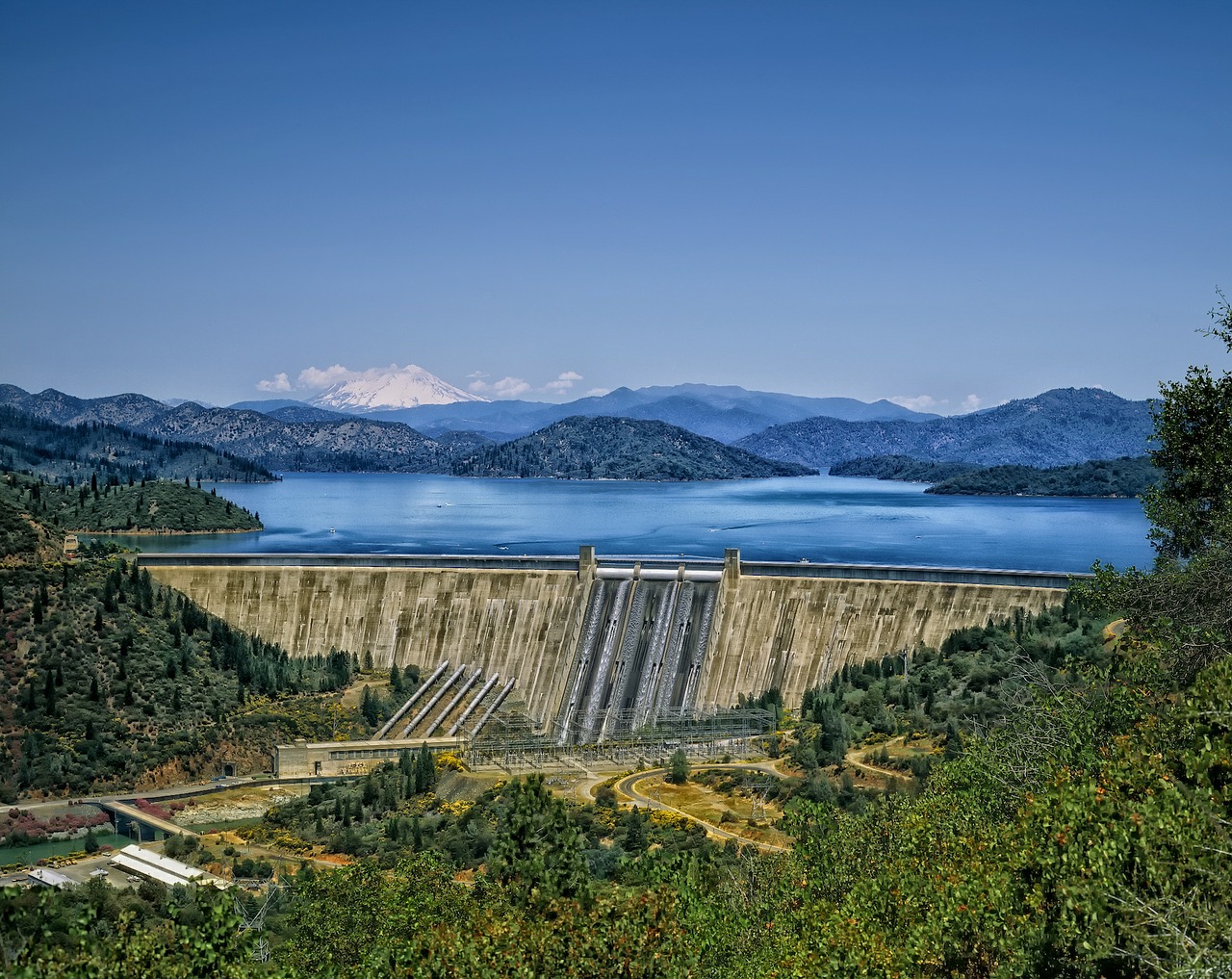 fontana dam north carolina lake free photo