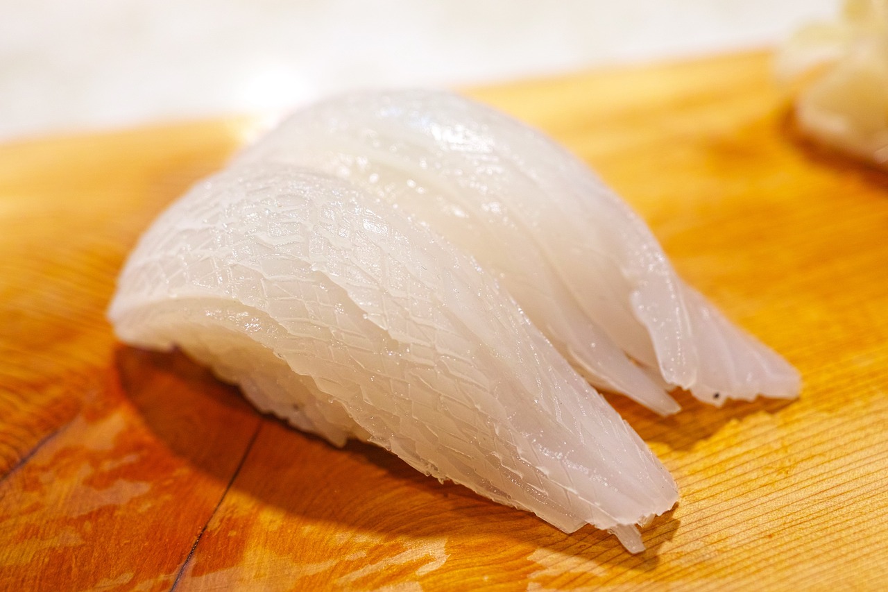 food sushi squid free photo