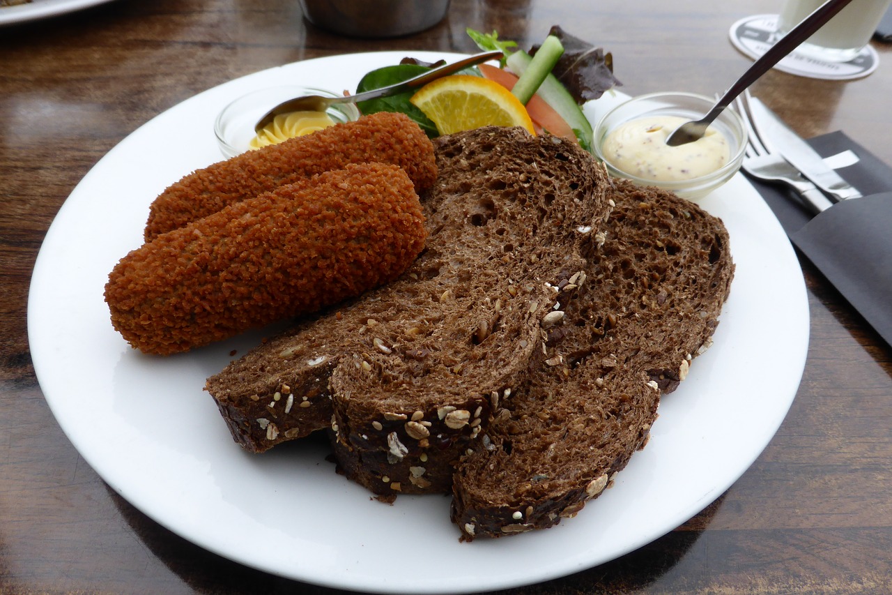 food lunch croquettes free photo