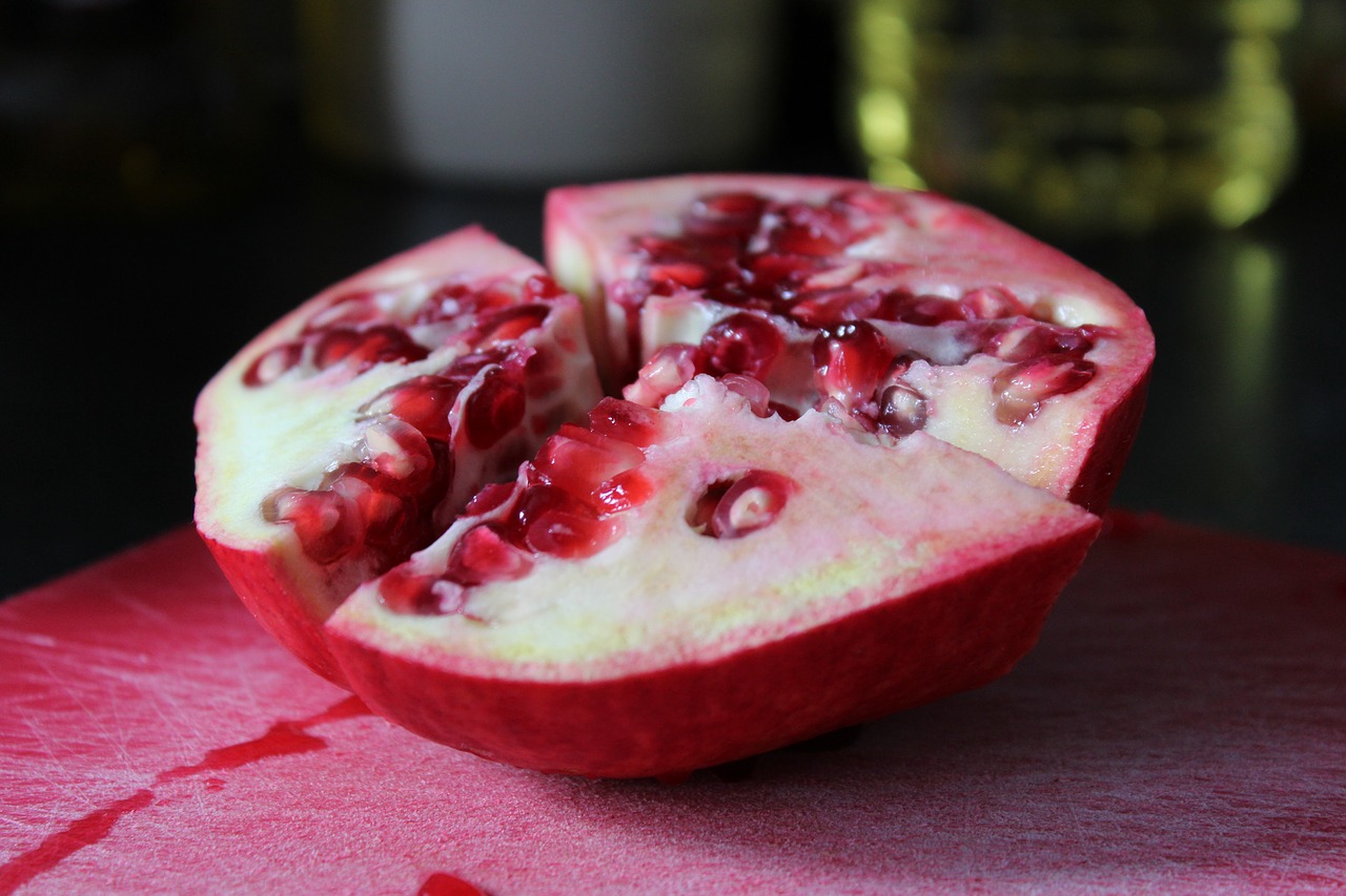 food fruit pomegranate free photo