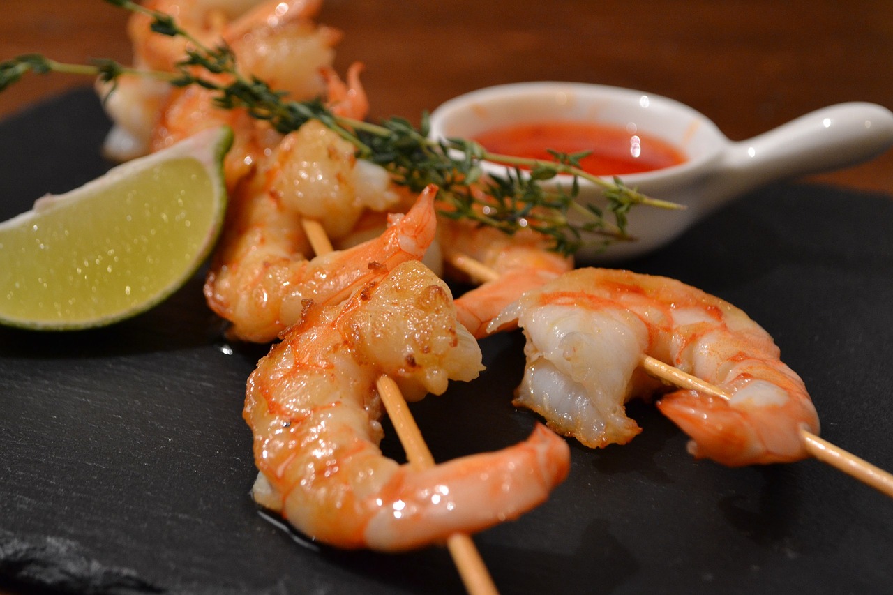 food shrimp restaurant free photo