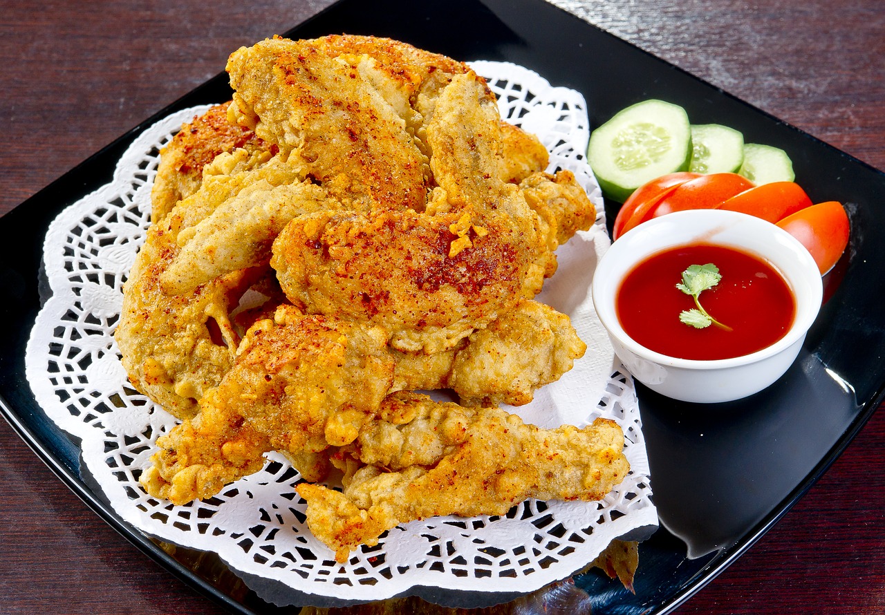 food korean cuisine free chicken wings free photo