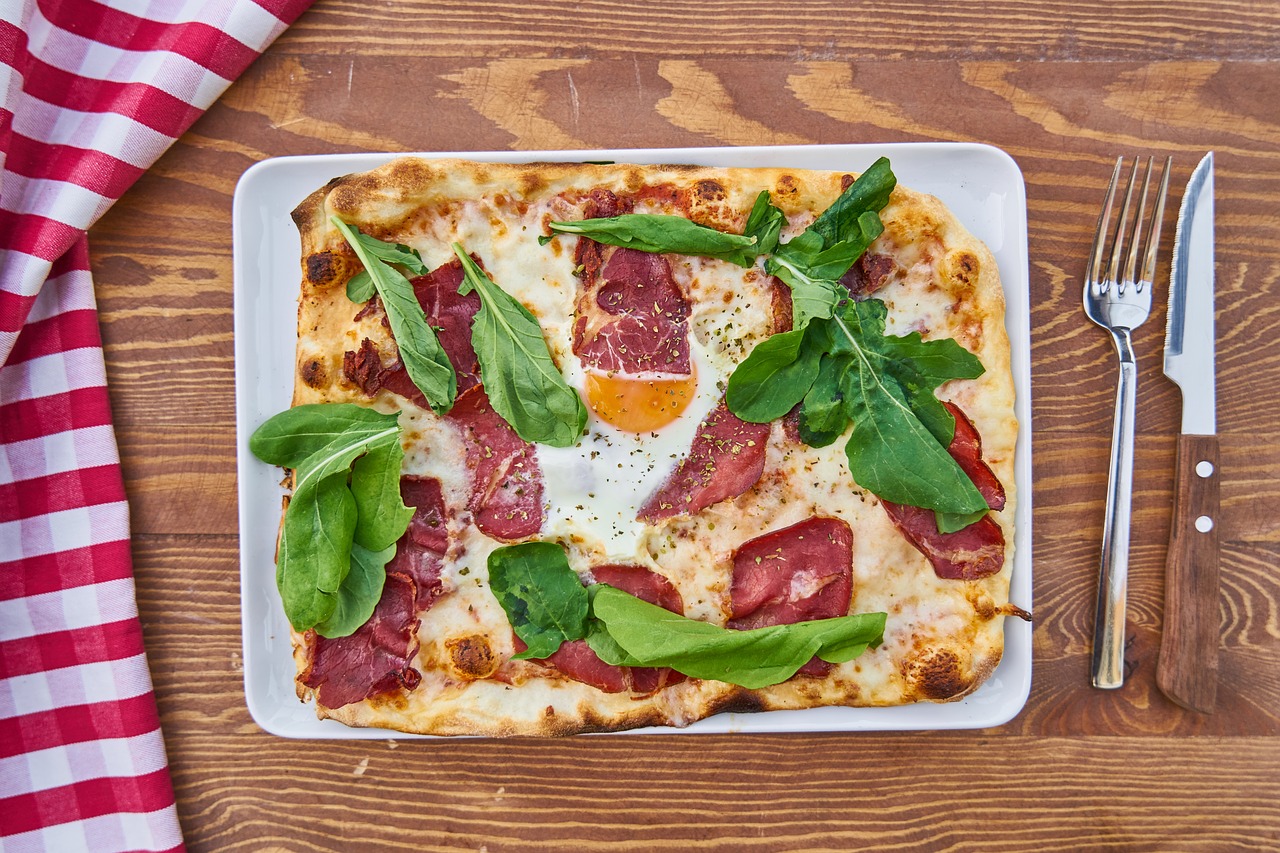 food pizza meat free photo