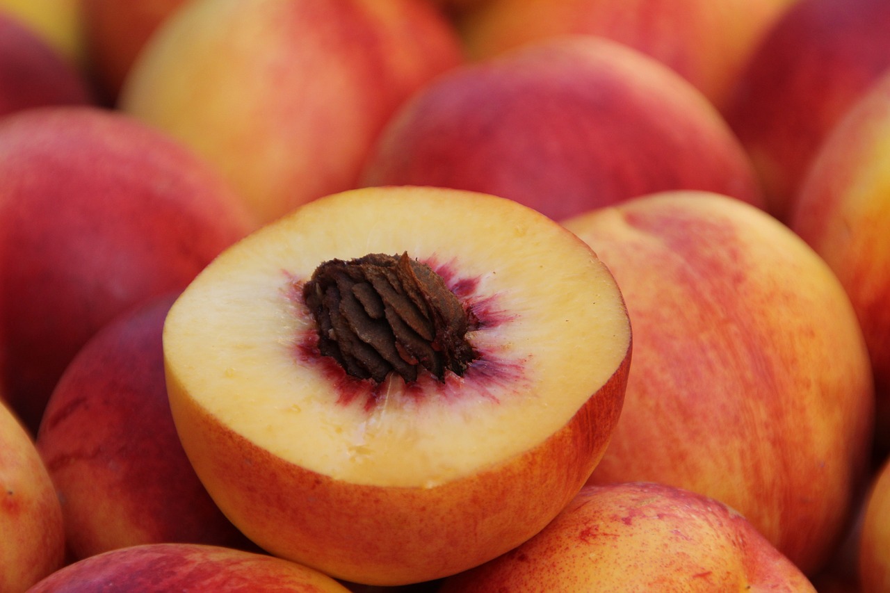 food fruit peach free photo