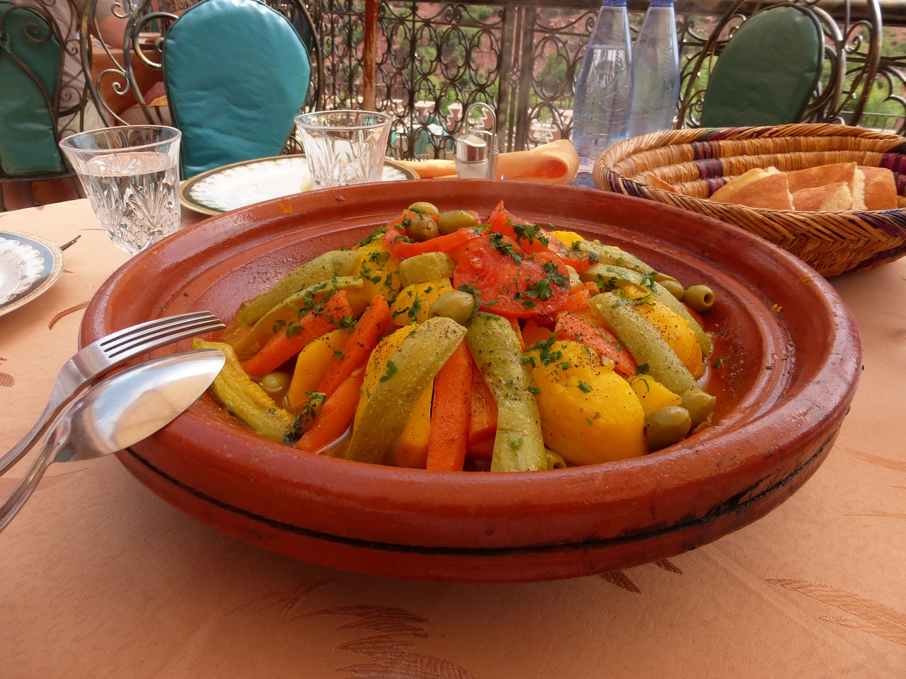 food morocco colourful free photo