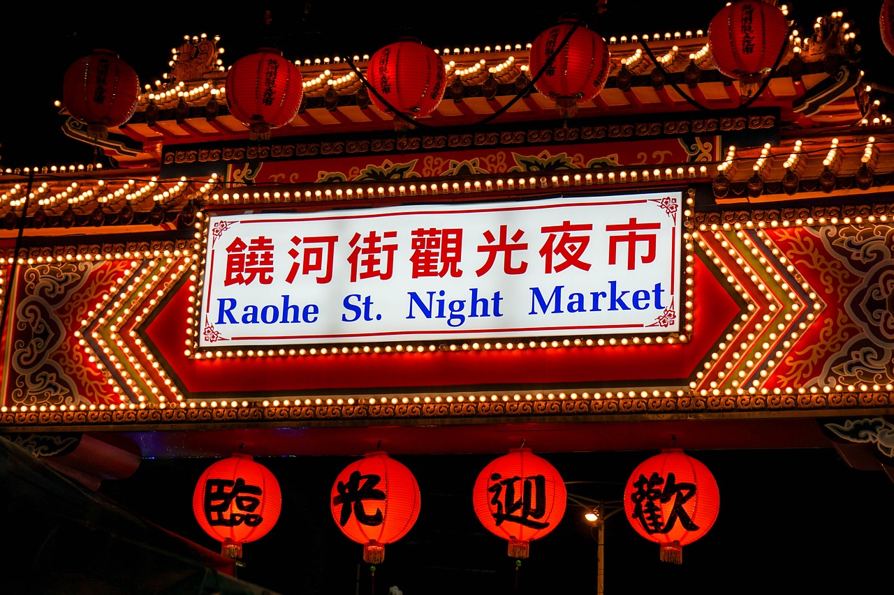 food night market delicious free photo