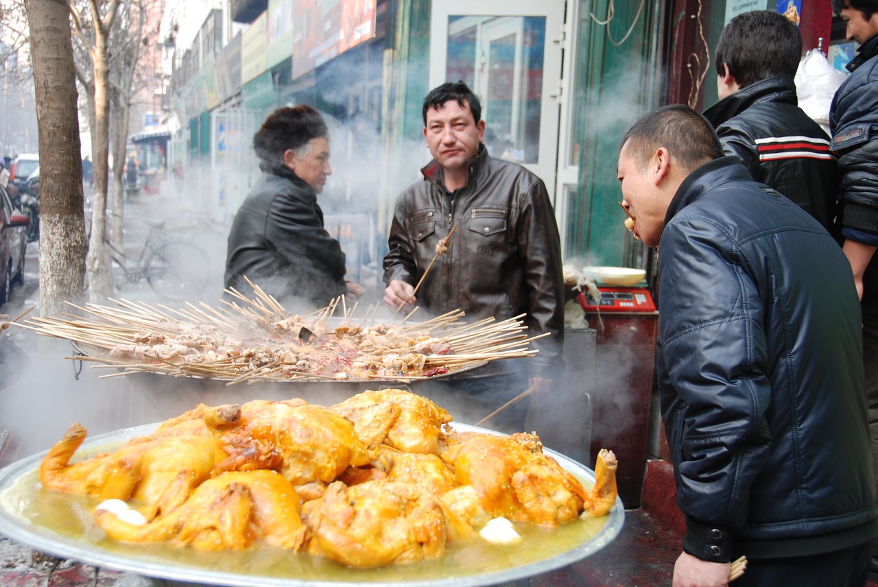 food chicken street free photo