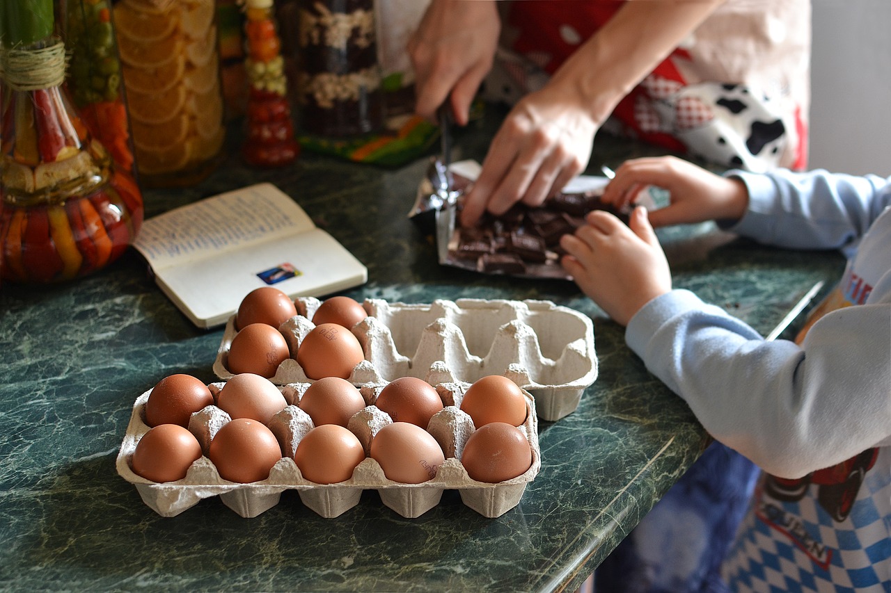 food table egg free photo