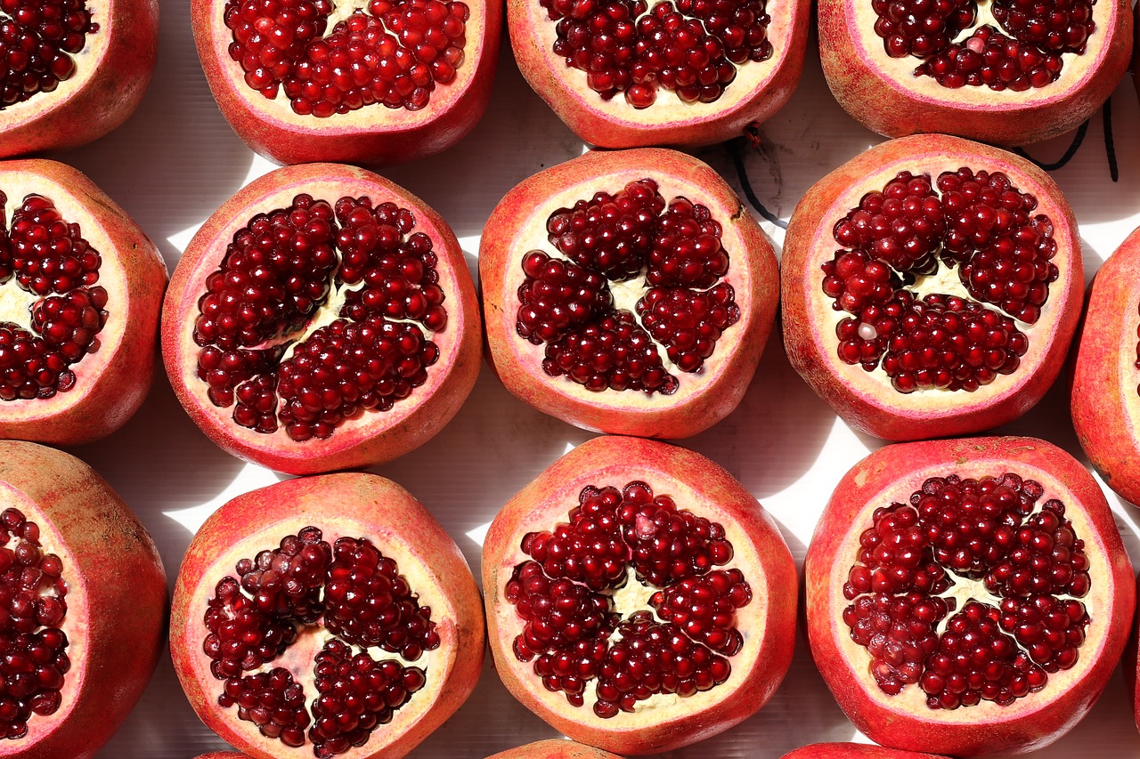 food  fruits  pomegranate free photo