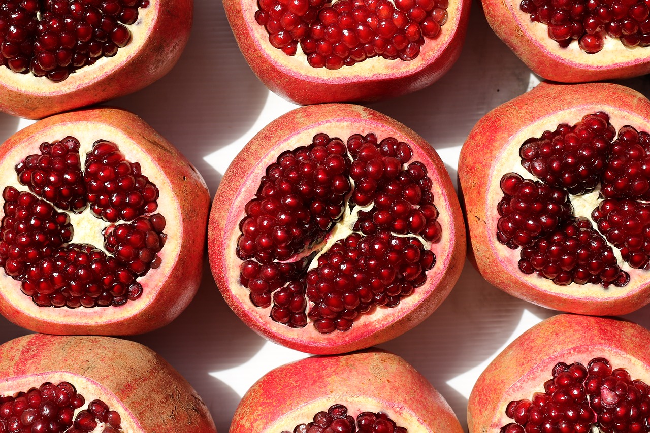 food  fruits  pomegranate free photo