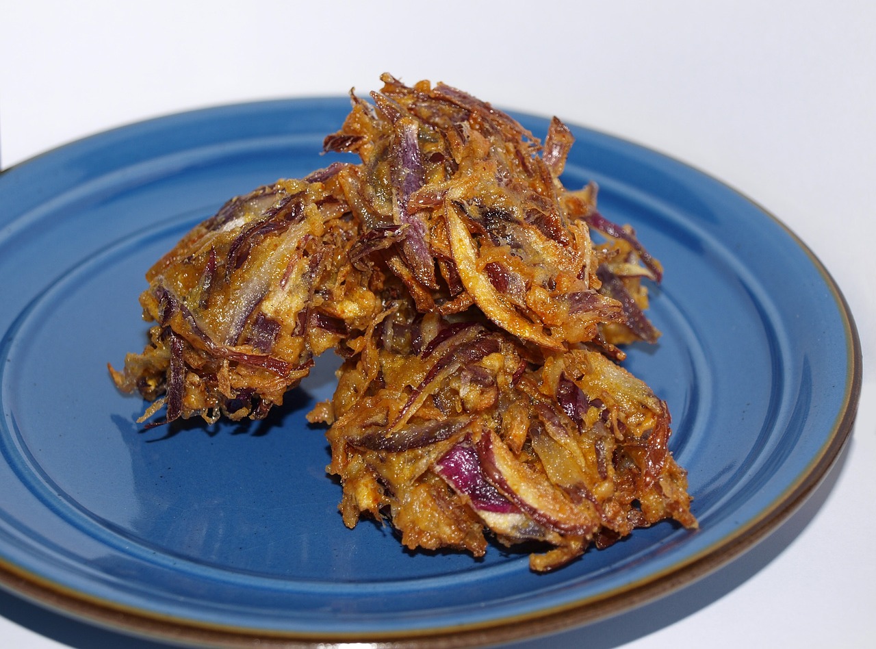 food onion fritter free photo