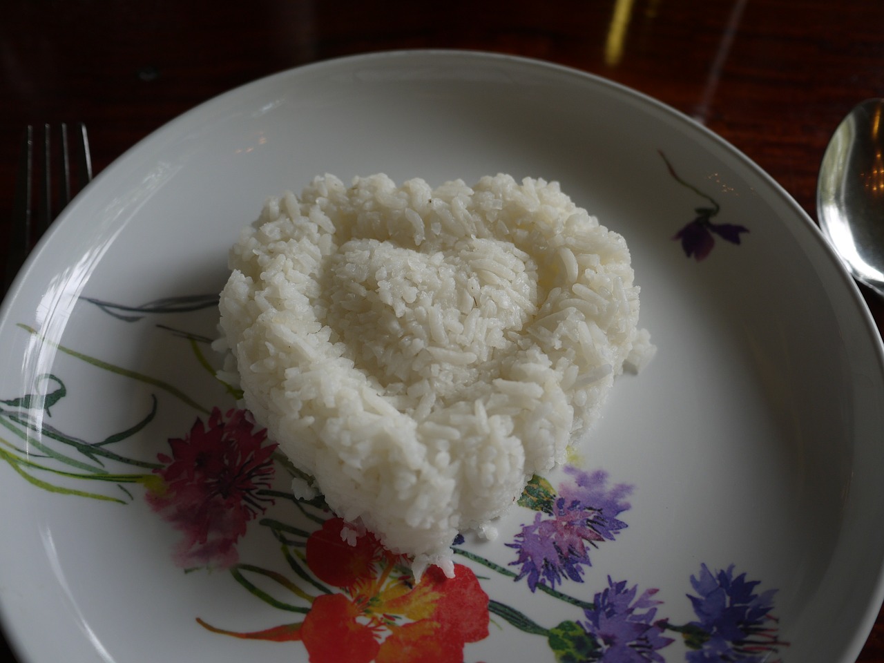 food heart rice free photo