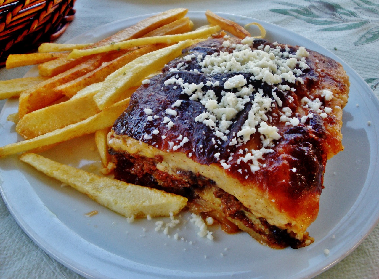 food mousaka salty cake free photo