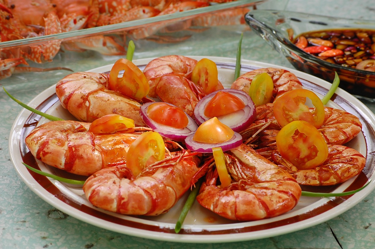 food sea foods shrimps free photo