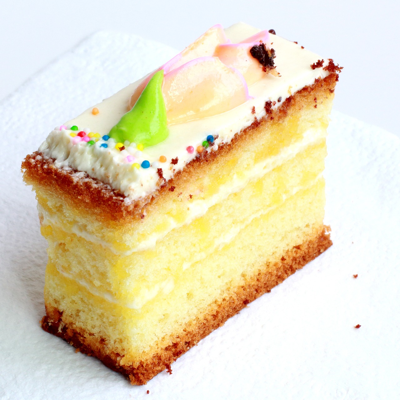 food cake on white free photo