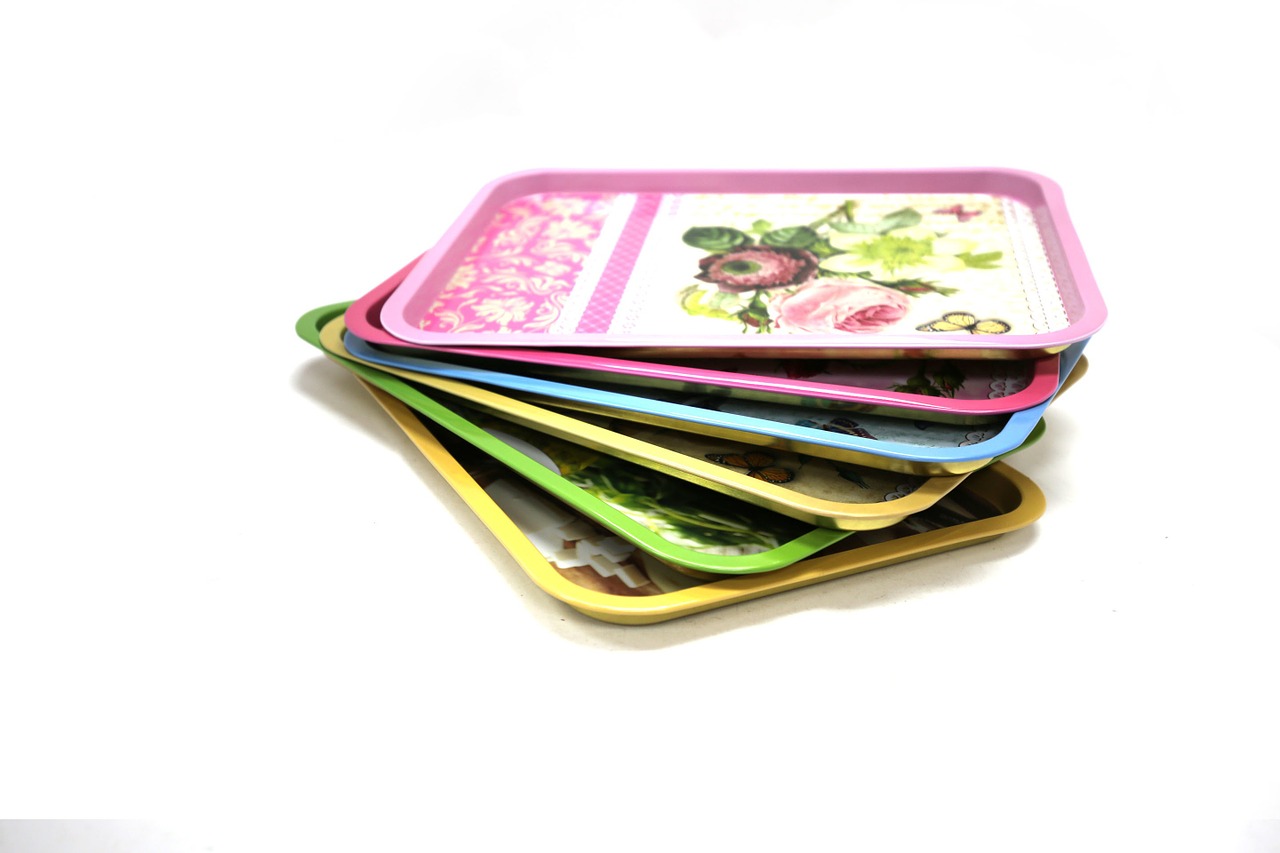 food-grade iron plate tinplate food tray four-color printing iron plate free photo