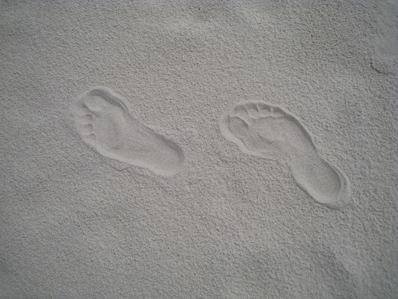 sand footprints summer free photo